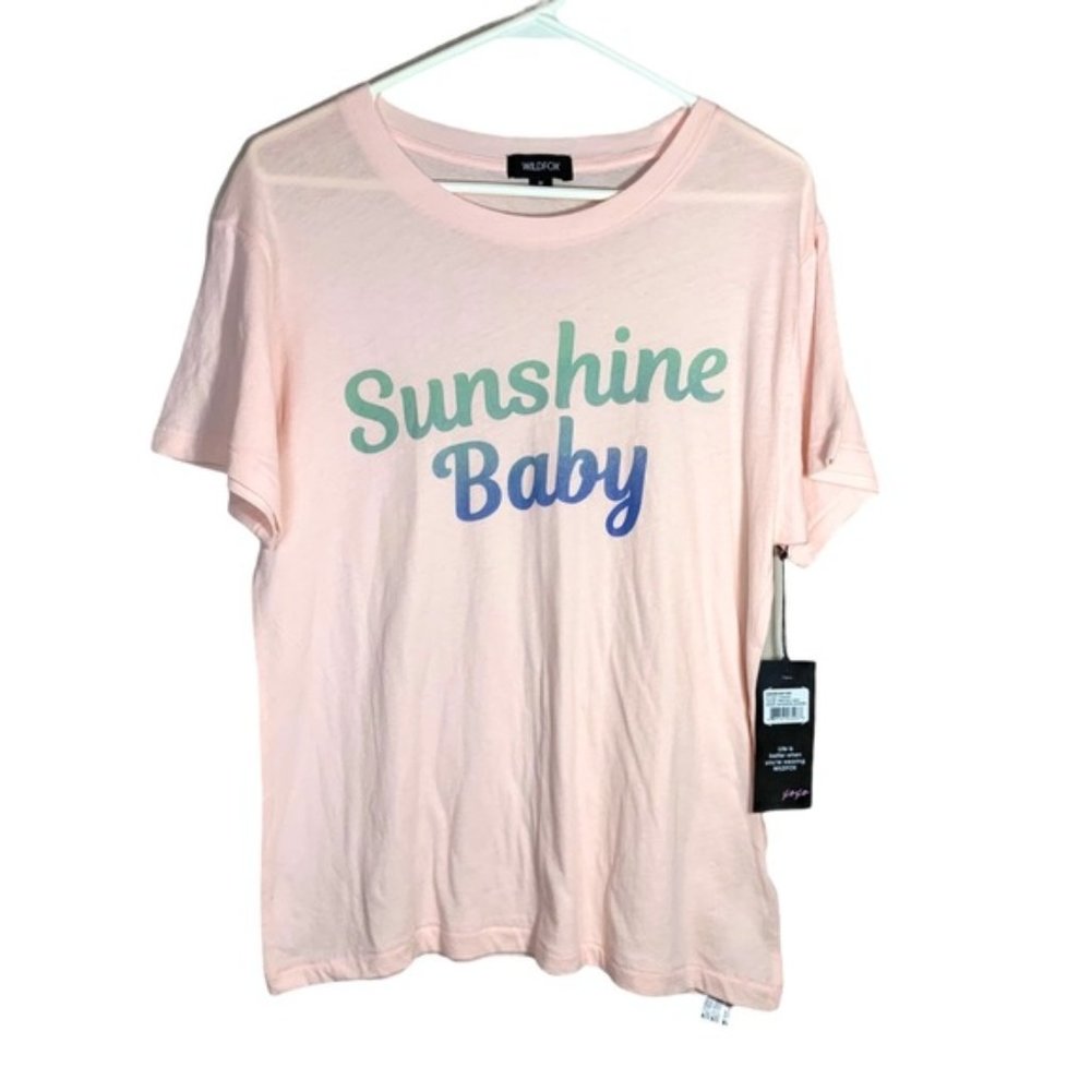 NWT Wildfox Sunshine Baby Keke PinkTee T-Shirt